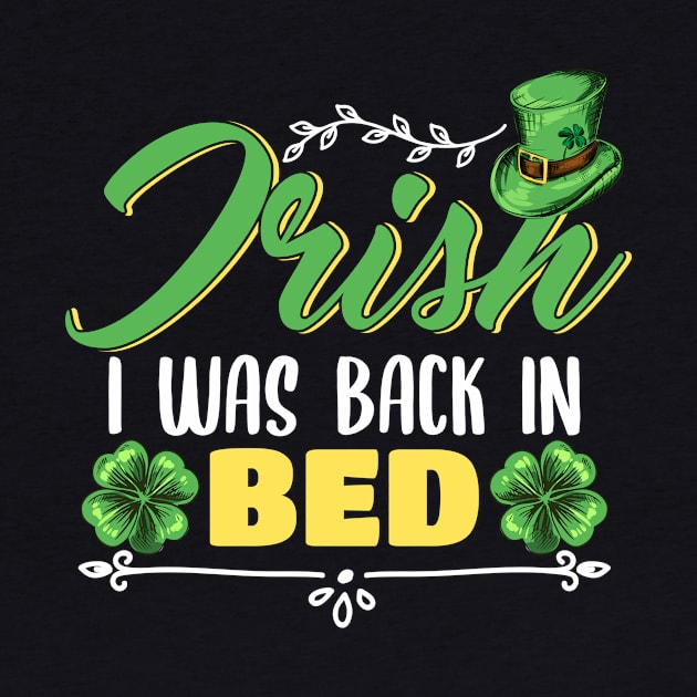 Irish I was back in bed Leprechaun Cap Design by 2blackcherries